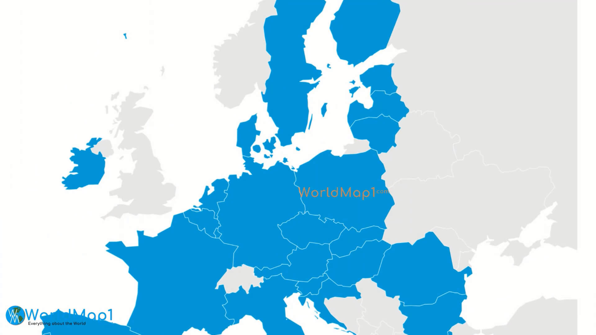 European Union Nations Border Map